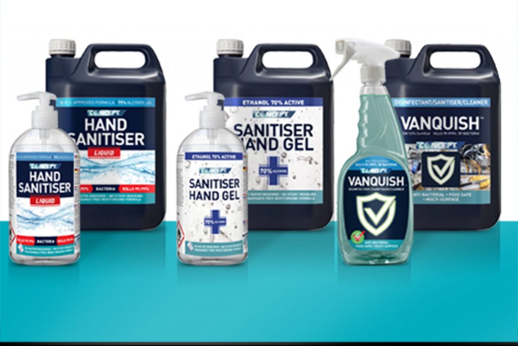 Sanitiser range of products launched